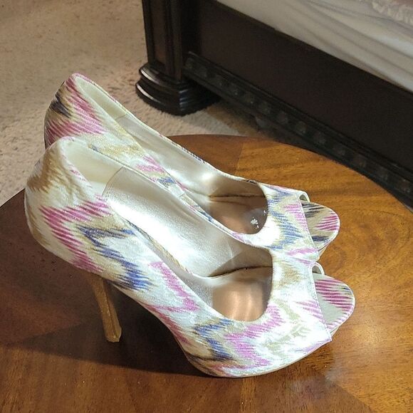 DEB WOMEN"S PEEP TOES HIGH HEEL STILETTOS PUMP SHOES - Picture 6 of 15